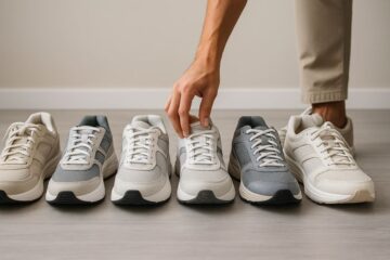 Dr. Jason Pirozzolo explaining the importance of proper footwear for orthopedic health