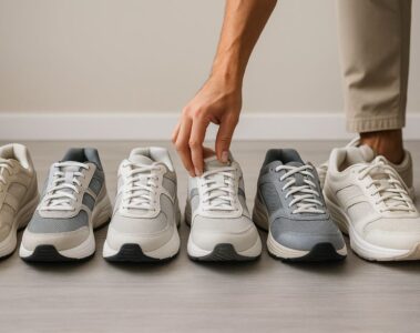 Dr. Jason Pirozzolo explaining the importance of proper footwear for orthopedic health