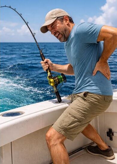Dr. Jason Pirozzolo discussing back pain prevention on boats